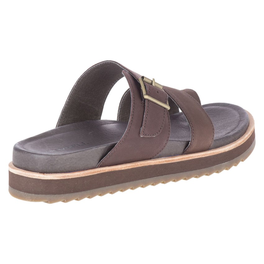 Claquette Merrell Juno Buckle Chocolat Femme | R.V.UTQD